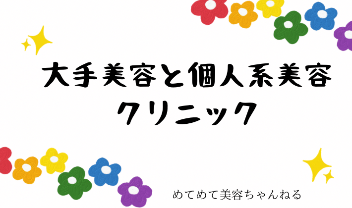 大手美容クリニック　個人系美容クリニック